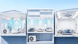Comparaison entre une climatisation réversible monosplit, multisplit et gainable dans une maison moderne